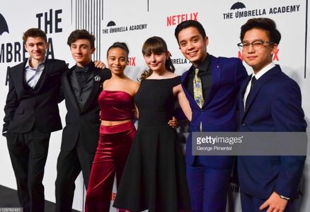 On the red carpet at the Toronto screening of The Umbrella Academy - February 14, 2019