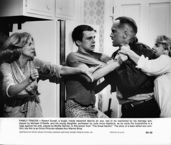 Robert Duvall, Blythe Danner, Michael O'Keefe, and Julie Anne Haddock in The Great Santini (1979)