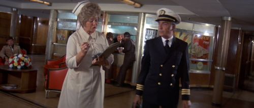 Sheila Allen and Jan Arvan in The Poseidon Adventure (1972)