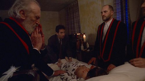 David Duchovny, Bill Croft, Kay E. Kuter, and Joel Palmer in The X-Files (1993)
