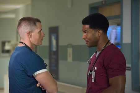 Brendan Fehr and James Roch in The Night Shift (2014)