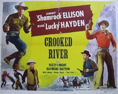 James Ellison, Raymond Hatton, Russell Hayden, and Fuzzy Knight in Crooked River (1950)