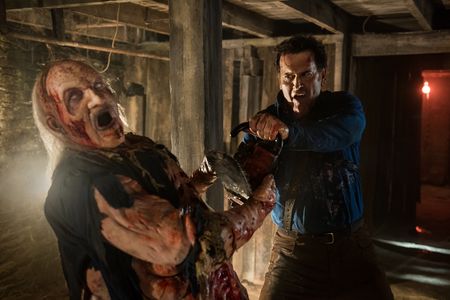 Ted Raimi and Bruce Campbell in Ash vs Evil Dead (2015)