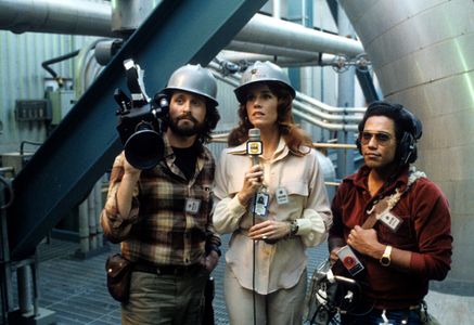 Michael Douglas, Jane Fonda, and Daniel Valdez in The China Syndrome (1979)