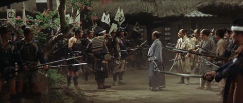 Kôji Fujiyama, Jutarô Kitashiro, Takashi Kanda, Tarô Marui, Asao Uchida, and Kôichi Uenoyama in Return of Daimajin (1966