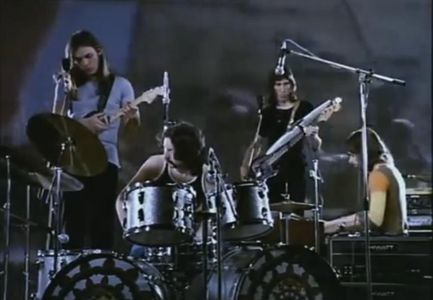 David Gilmour, Nick Mason, Roger Waters, Richard Wright, and Pink Floyd in Pink Floyd: Live at Pompeii (1972)