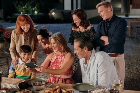Lacey Chabert, Victor Webster, Jane Asher, Alison Sweeney, Autumn Reeser, Ché Grant, and Nicholas Banks in The Wedding V