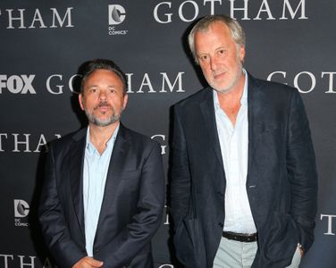 Danny Cannon and Bruno Heller at an event for Gotham (2014)