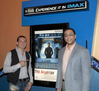 Producers Giovanni Zelko & Harry Lennix at the D.C. press screening premier of their film THE ALGERIAN