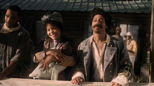Brandon T. Jackson and Tymberlee Hill in Drunk History (2013)