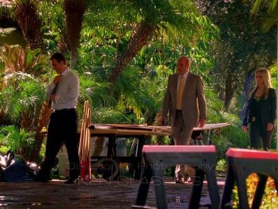 Rex Linn, Emily Procter, and James Patrick Stuart in CSI: Miami (2002)