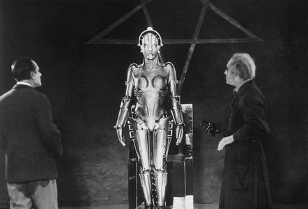 Alfred Abel, Brigitte Helm, and Rudolf Klein-Rogge in Metropolis (1927)
