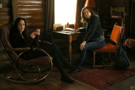 Mary-Louise Parker and Megan Boone in The Blacklist (2013)