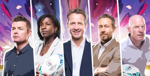 Jonny Wilkinson, Mark Pougatch, and Maggie Alphonsi in ITV Sport: Rugby World Cup 2019 (2019)