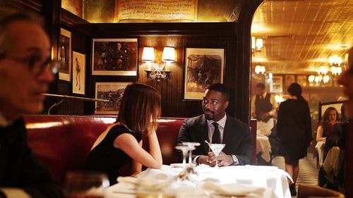 David Ajala and Anna Wood in Falling Water (2016)