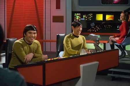 Grant Imahara, Wyatt Lenhart, and Cat Roberts in Star Trek Continues (2013)