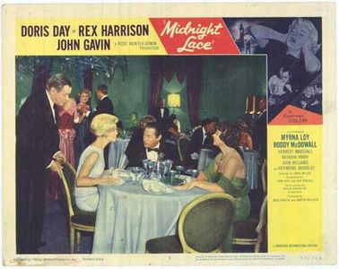Doris Day, Rex Harrison, Herbert Marshall, and Natasha Parry in Midnight Lace (1960)