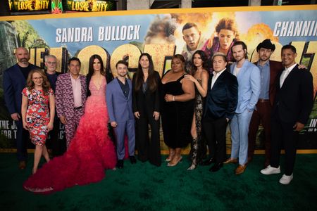 Cast and crew gather for the Los Angeles premiere of The Lost City