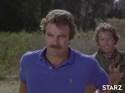 Tom Selleck and Wings Hauser in Magnum, P.I. (1980)