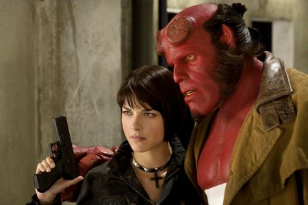 Ron Perlman and Selma Blair in Hellboy II: The Golden Army (2008)