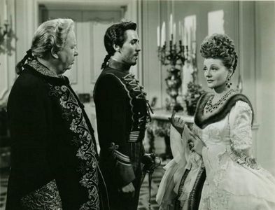 Tallulah Bankhead, Charles Coburn, and William Eythe in A Royal Scandal (1945)