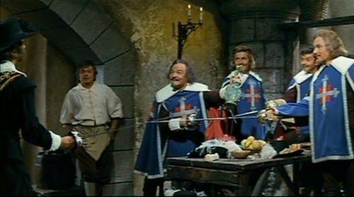 Livio Lorenzon, Roberto Risso, Giacomo Rossi Stuart, and Nazzareno Zamperla in Zorro and the Three Musketeers (1963)