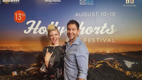 Rocking out at Hollyshorts Film Festival