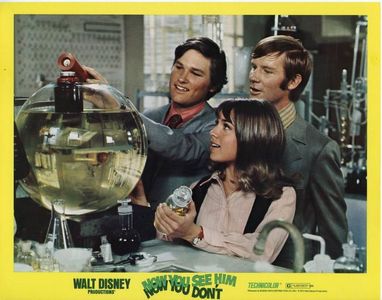 Kurt Russell, Michael McGreevey, and Joyce Menges in Now You See Him, Now You Don't (1972)