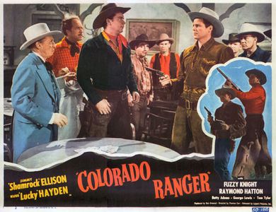 James Ellison, Raymond Hatton, Russell Hayden, I. Stanford Jolley, Carl Mathews, and George Sowards in Colorado Ranger (