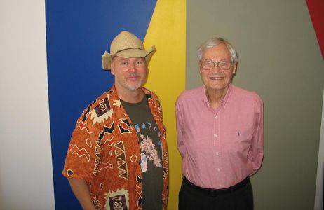 Producer Ray Greene and filmmaker Roger Corman. Corman is one of the main interviewees in Greene's documentary survey of