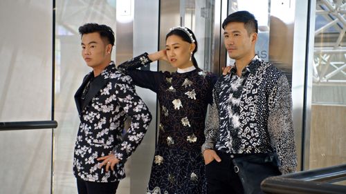Jamie Xie, Kane Lim, and Kevin Kreider in Bling Empire (2021)