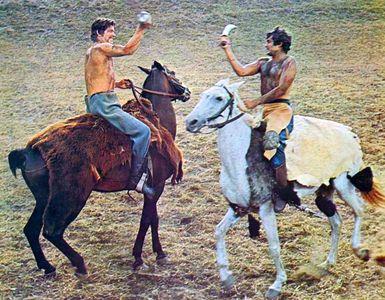 Stephen Boyd and Omar Sharif in Genghis Khan (1965)