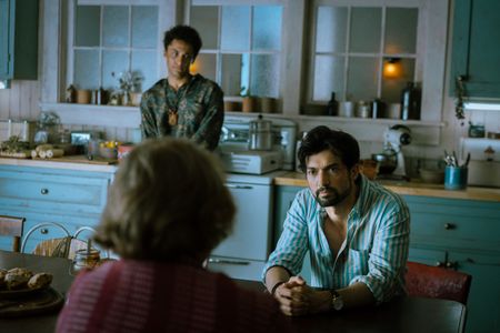 David Alpay, Elizabeth Saunders, and Corteon Moore in From: Choosing Day (2022)