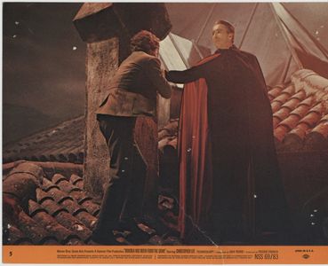 Christopher Lee and Barry Andrews in Dracula Has Risen from the Grave (1968)