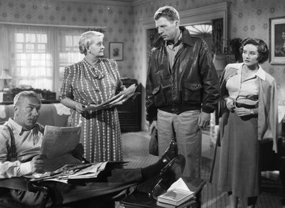 Dan Dailey, William Demarest, Colleen Townsend, and Evelyn Varden in When Willie Comes Marching Home (1950)