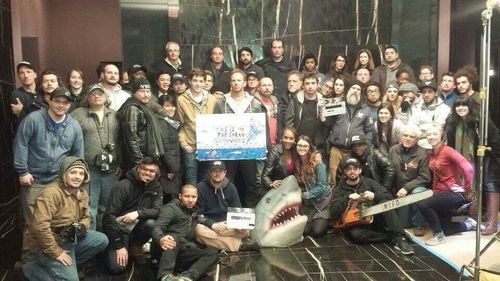 The cast and NY crew of Sharknado 2