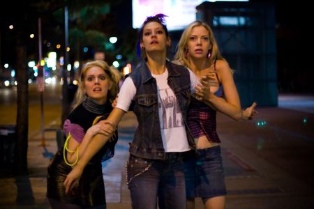 Lisa Rieffel, Michelle Lombardo, and Riki Lindhome in Girltrash.