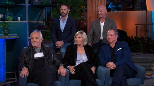 Glenn Shephard, Jason Chambers, Kerry Titheradge, Lee Rosbach, and Sandy Yawn in Watch What Happens Live with Andy Cohen