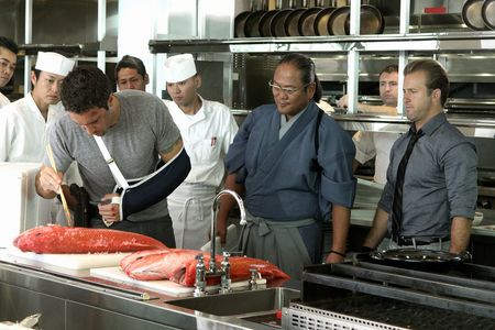 Scott Caan, Masaharu Morimoto, and Alex O'Loughlin in Hawaii Five-0 (2010)