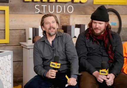 Ethan Hawke and Ben Dickey at an event for Blaze (2018)
