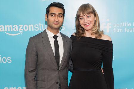 Kumail Nanjiani and Emily V. Gordon at an event for The Big Sick (2017)