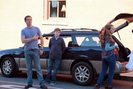 Damian Lewis, Jackson Pace, and Morgan Saylor in Homeland (2011)