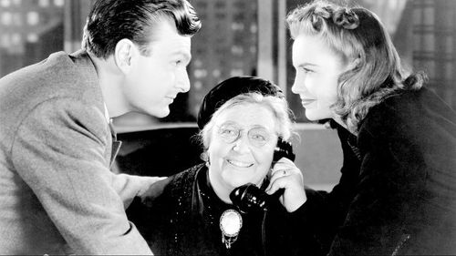 Eddie Albert, Jane Darwell, and Joan Leslie in Thieves Fall Out (1941)