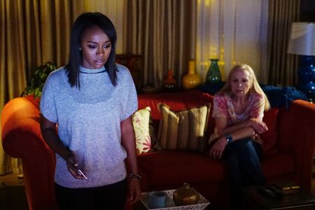 Brett Butler and Aja Naomi King in How to Get Away with Murder (2014)