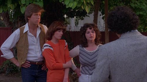 Juli Andelman, Rebecca Balding, Steve Doubet, and Avery Schreiber in The Silent Scream (1979)