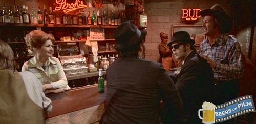John Belushi, Dan Aykroyd, and Tom Steele in The Blues Brothers (1980)