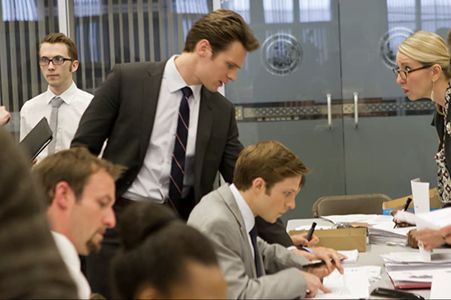 Still of Jonathan Groff and Steve Lenz in Boss and The Conversation