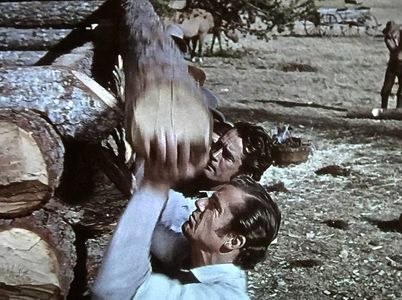 Dana Andrews and Victor Cutler in Canyon Passage (1946)