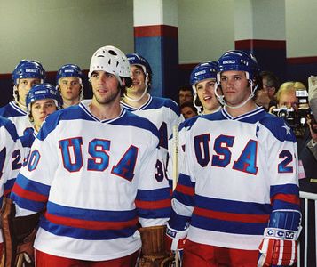 Eddie Cahill, Nathan West, Michael Mantenuto, and Patrick O'Brien Demsey in Miracle (2004)