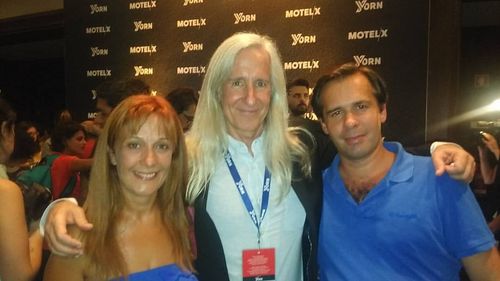 With Mick Garris and Pedro Horta.
